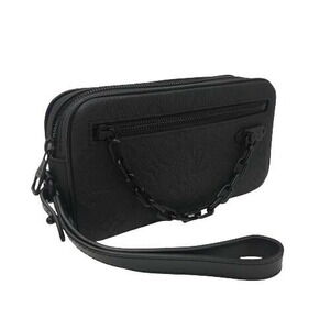 Louis Vuitton Volga Clutch Bag Taurillon Black Resin Chain Virgil Abloh